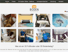 Tablet Screenshot of 3dboden.com